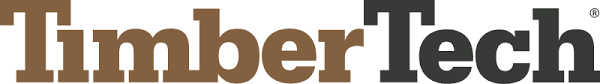 TimberTech logo with “Timber” in brown and “Tech” in black bold letters on a white background.