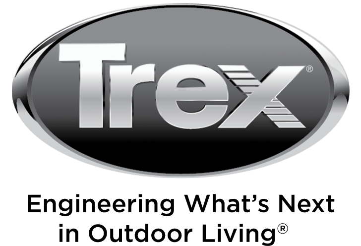 Trex logo above the words “Engineering What’s Next in Outdoor Living.”.